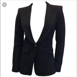 NWT smythe peaked lapel metallic tuxedo jacket